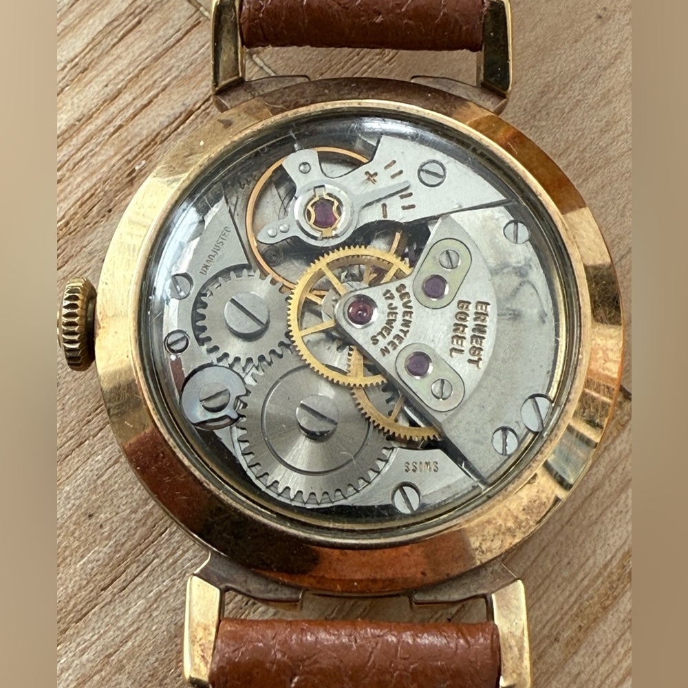 Ernest Borel Kaleidoscope Stunning Mechanical Watch Rare White Dial New Strap - Picture 12 of 17